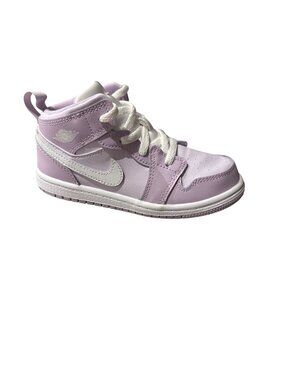 Nike Air Jordan 1 Mid Violet Mist/ White Barely Grape Toldder Sneakers Size 10C